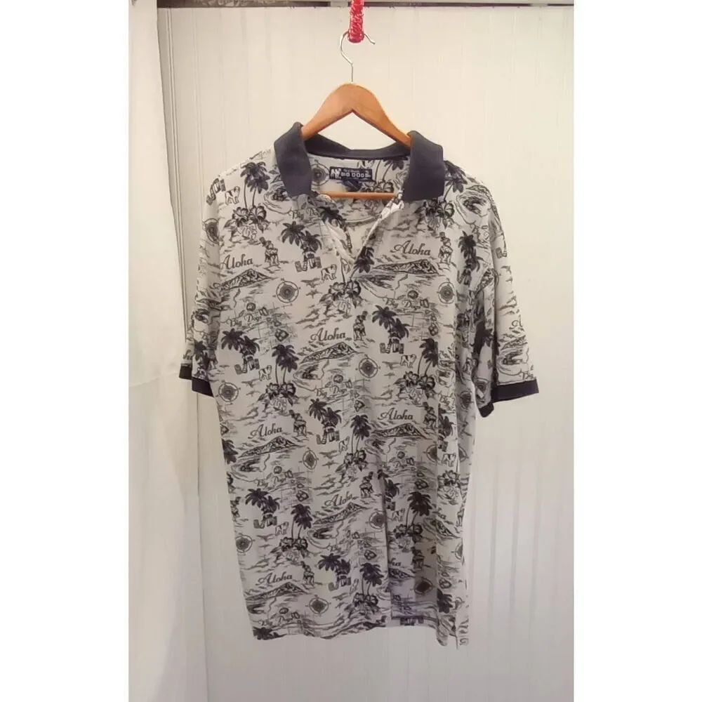 Big Dogs  VTG 90s, Hawaiian Polo size XL